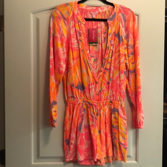Lilly Pulitzer Elsa Romper - Picture 1 of 5
